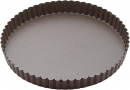 Gobel Round Non-Stick Fixed Bottom Quiche / Tart Pans 1.2" High