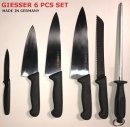 Giesser Messer 6 pcs Set Black Knives Set - EXTRA PROMO