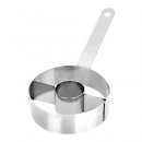 Ibili Double Round 1" High Cooking Ring with Handle 