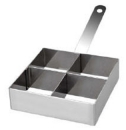Square 1.3" High Cooking Ring with Handle