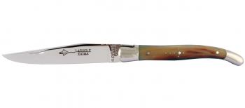 Authentic Laguiole TIP HORN Folding Steak Knife