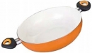 Ibili Orange Deep Casserole Pans with Ceramic Coating
