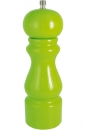 Marlux 8" - 20cm Green Lacquered Wood Pepper Mill