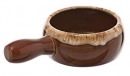 Deluxe 2-Tone Brown Onion Soup Bowl 