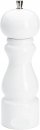 Marlux 8" - 20cm White Lacquered Wood Pepper Mill 