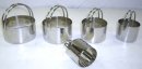Round Stainless Plain Edged Steel Cutters Set 