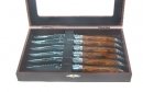 Laguiole Red Wood Steak Knives Set of 6
